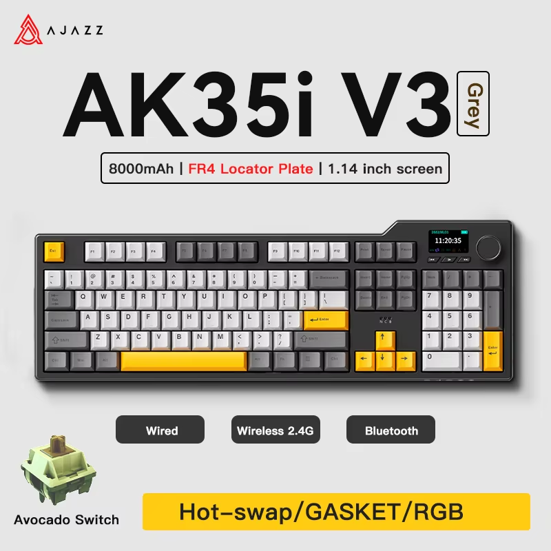 Gaming Keyboard Tkl - Teclado Gamer Ajazz AK35I V3 MAX