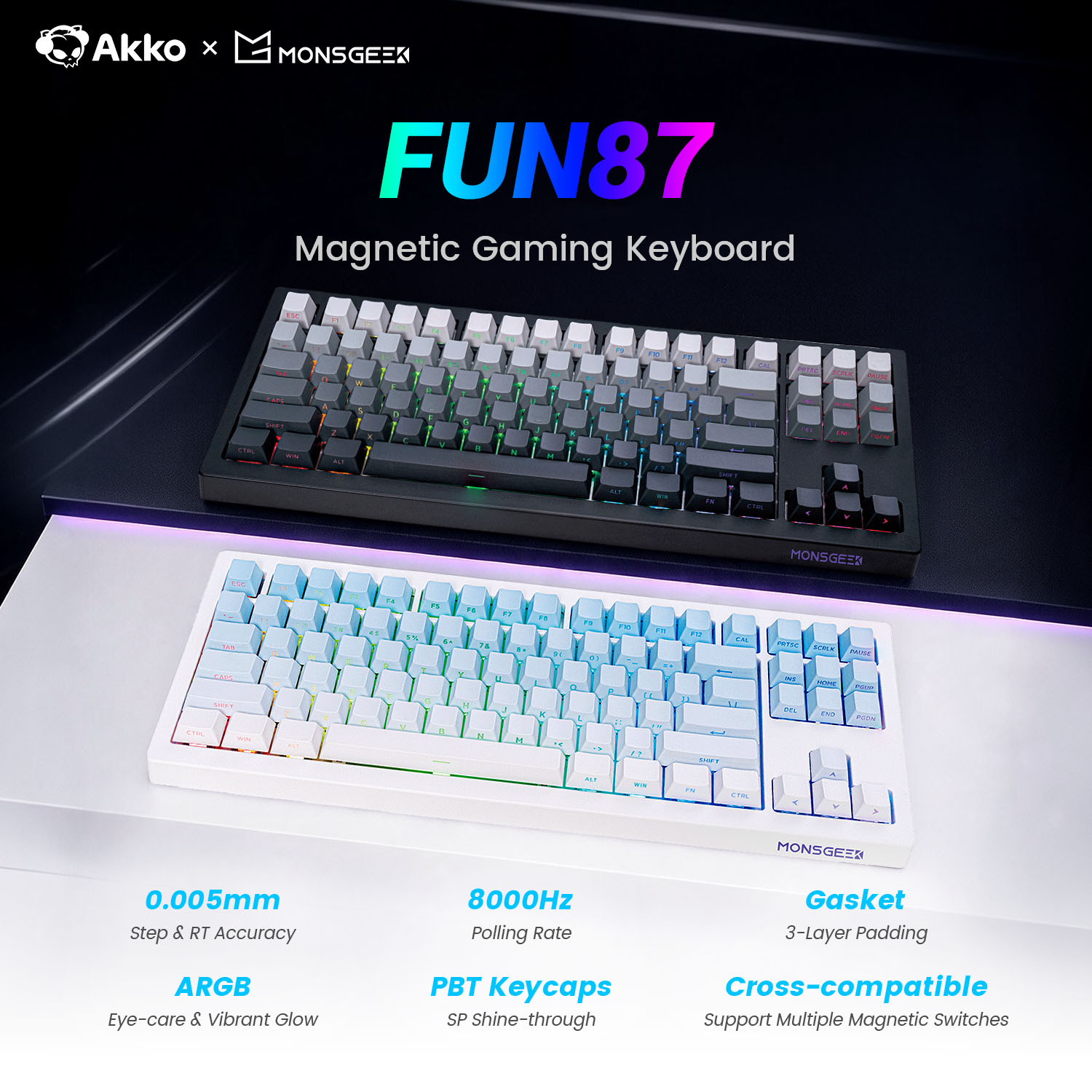 Gaming Keyboard Tkl - Teclado Mecânico Personalizado Akko x Monsgeek