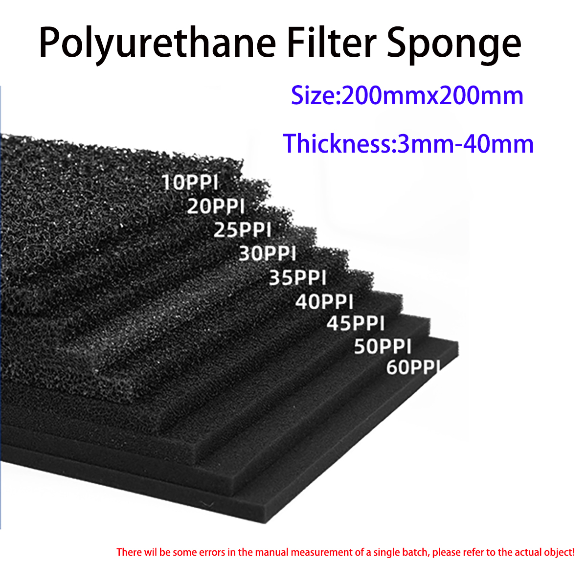 Polyurethane Foam Sheet - Filtro de Espuma de Poliuretano à