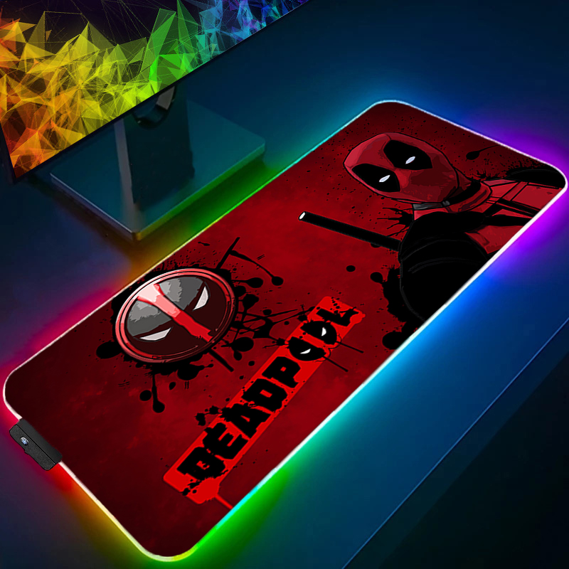 Gaming Keyboard Backlit - Led mouse pad jogos backlight lock