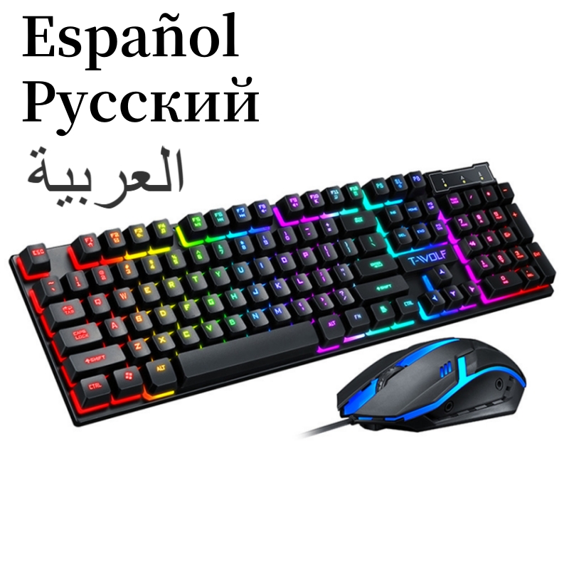 Gaming Keyboard And Mouse For Xbox - Teclado espanhol com layout espanhol, kit