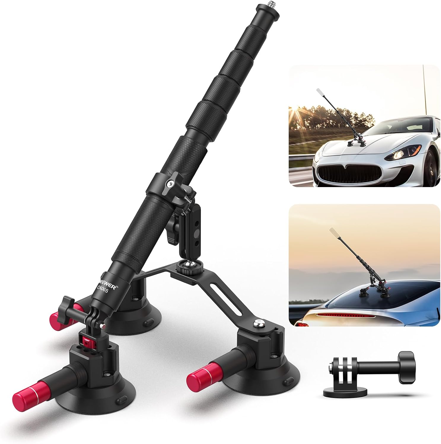 Stabilizer Screw In - Suporte de Carro com Triplo Ventosa