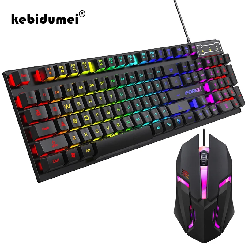 Gaming Keyboard And Mouse For Xbox - Teclado mecânico retroiluminado com 104 teclas,
