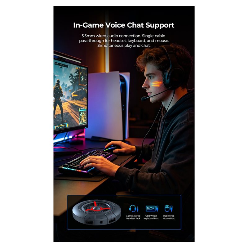 Adaptador de Teclado e Mouse M - Gaming Keyboard And Mouse For Xbox avaliação e preço