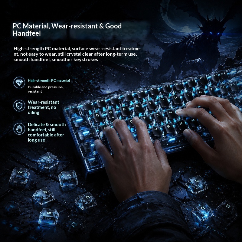 Teclas Retroiluminadas Transpa - Keyboard Gaming Black avaliação e preço