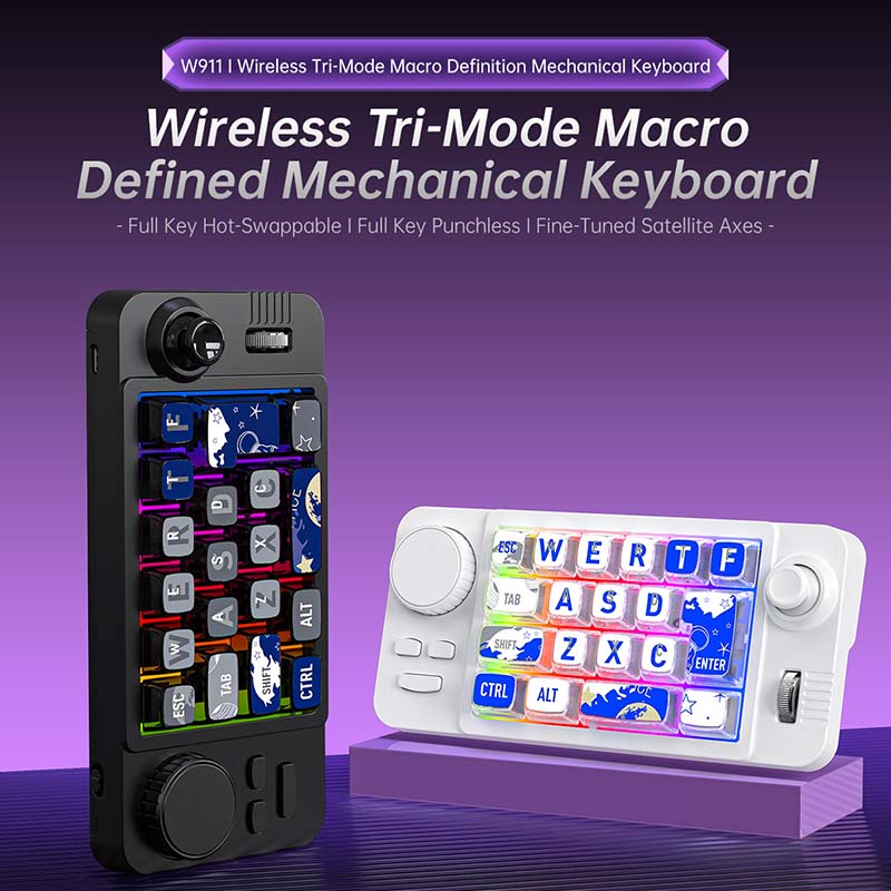 Teclado Gamer W911 Sem Fio Tri - Gaming Keyboard Mechanical avaliação e preço