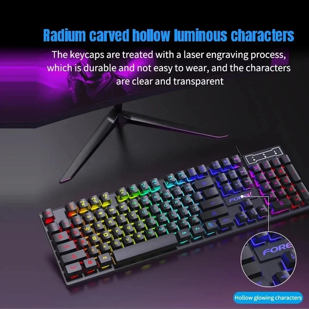 Teclado Mecânico Retroiluminad - Gaming Keyboard And Mouse For Xbox avaliação e preço